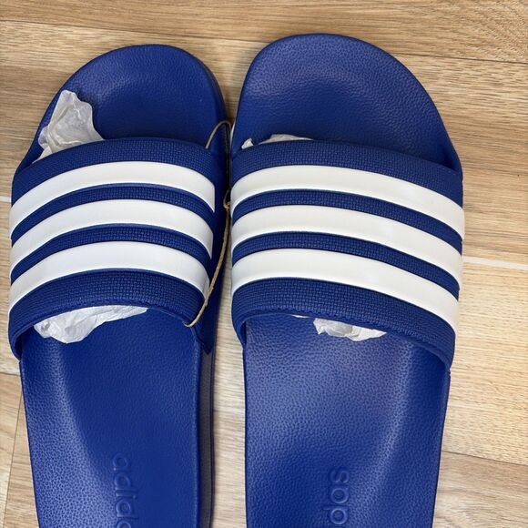 Adidas Adilette Comfort Slides Men Size 12 Style GV1048 Royal Blue White New Box main image 14